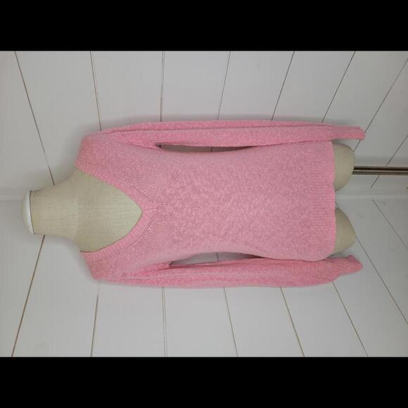 J Crew XXS pink cotton blend v neck sweater - Picture 1 of 4